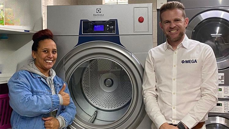 Recent Installation: TD6 - 20 - Electrolux Industrial Dryer, Axial Airflow, RMC, REV, 20KG